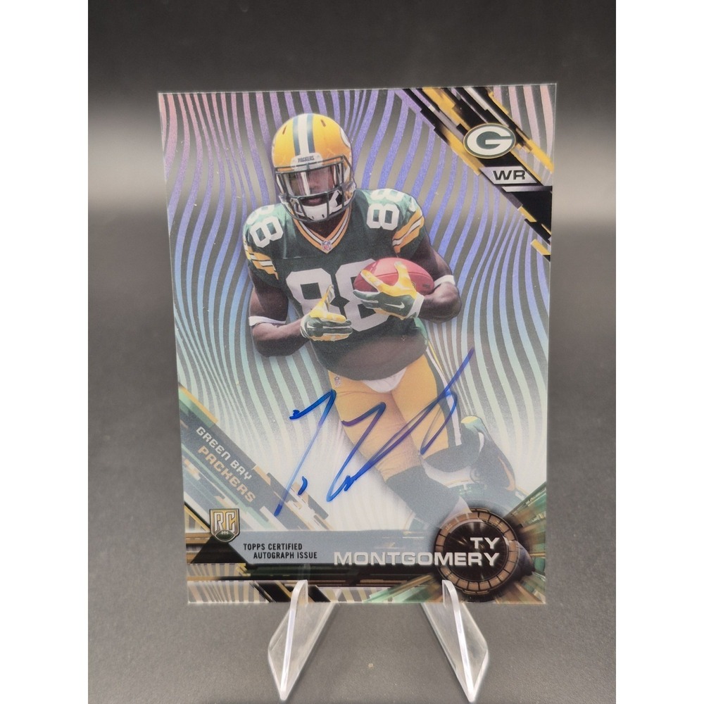 2015 Topps High Tek Ty Montgomery #89 Rookie Autograph (RC) Green Bay Packers